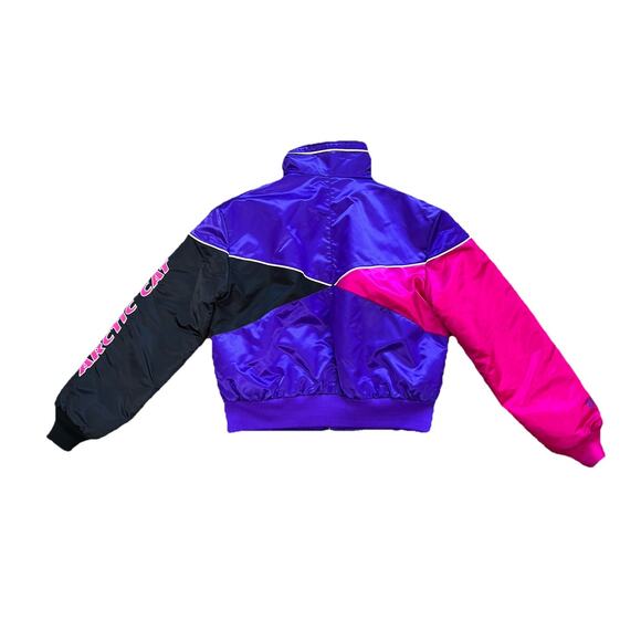 Vintage Arctic Cat Thinsulate 2in1 Legend Jacket Purple Pink Block Size Medium - Picture 5 of 8